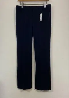 ストレートパンツ　サイズ73 紺ストライプ
