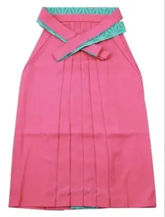 【新品】麻の葉柄無地 女性用 はかま 麻の葉柄袴紐 Sサイズ　紐下87cm