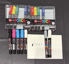 uni POSCA ポスカ 極細 8色セット 2箱＋バラ2本