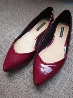 FABIO RUSCONI ポインテッドトゥ フラットシューズ