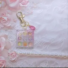 カラフルチャーム キーチェーン付き