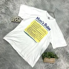 DELTA 推定2000年代 Tシャツ XL 白 Mom's Rules ロゴ