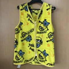 ミニオン柄　フリース　ベスト