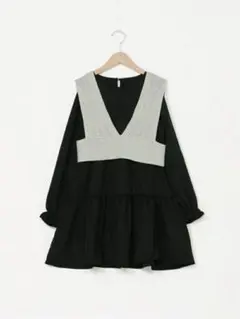 repipi armario ニットベスチェ ティアードワンピース セット Lのサムネイル
