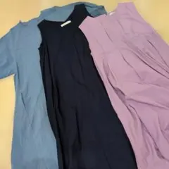 レディース服まとめ売り ロングワンピース 3枚セット 綺麗めコーデ