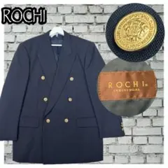 希少✨ROCHI INDIVIDUAL 金ボタン 紺ブレ ダブル ジャケット M