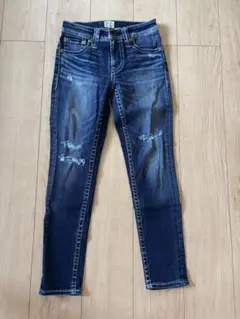 【美品】RODEO CROWNS ダメージデニム スキニー 25インチ
