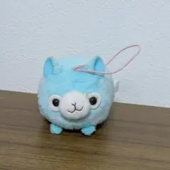 つみっこアルパカッソクリーナー　ぬいぐるみマスコット　水色