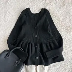 美品✨24AW✨ガリャルダガランテ【前後2way】ペプラム2WAYカーディガンのサムネイル