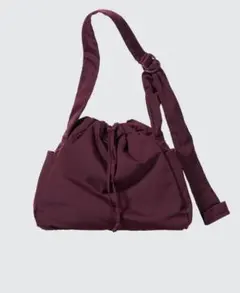新品　ユニクロ　ソフトパフィーショルダーバッグ　カラー︰ワイン