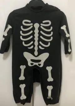 スリーコインズ　80-90㎝光る骸骨ロンパース ハロウィン衣装