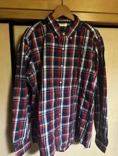 最安値美品送料無料おすすめGUチェック柄 ボタンダウンシャツL