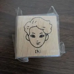 EXO　KAI キャラクター 木製スタンプ