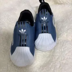 adidas Disney スリッポン ブルー 14.0センチ