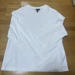 H&M 長袖Tシャツ ホワイト オーバーサイズ