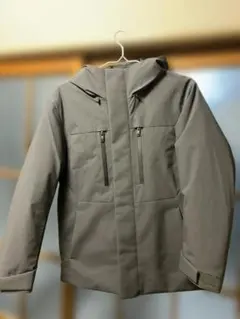 試着のみ【S】ハイブリッドダウンパーカ ダークグレイ