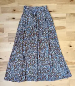 Plage 花柄 ロングスカート ブラウンのサムネイル