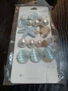 海洋テーマ ヘアピンセット 5個入り