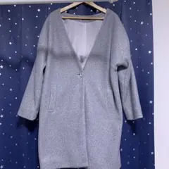ロングコート グレー