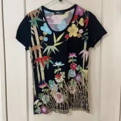 美品☆Pagong パゴン 花柄 半袖Tシャツ Lサイズ カットソー