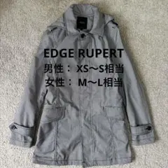 エッジリパート 千鳥格子 コート フード脱着可 ユニセックス