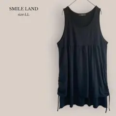 スマイルランドSMILE LAND ノースリーブチュニック　サイドギャザーのサムネイル