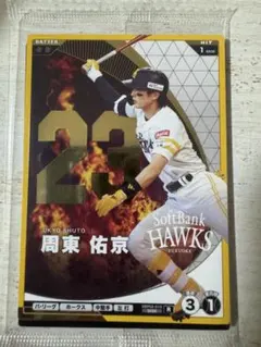 【レア未開封】周東佑京 プロ野球ファンスターズリーグ プロモーションカード