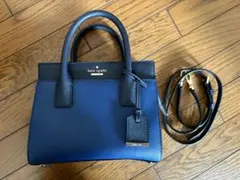 【美品】kate spade ネイビー ハンドバッグ　ショルダーバッグ