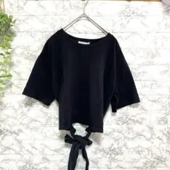 マジェスティックレゴン　ショートTシャツ　 バック結び　ブラック