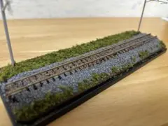 Nゲージ 鉄道模型 ジオラマ①単線電化路線　説明欄読んで下さいのサムネイル