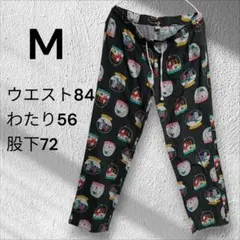 海外古着 ネルパンツ スノードーム クリスマス M