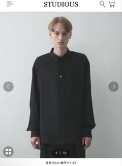 CULLNI クル二　長袖シャツ　ブラック 新品　タグ付きのサムネイル
