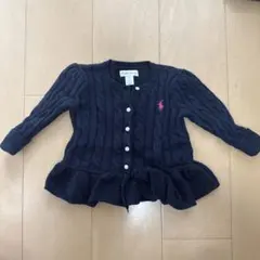 Ralph Lauren ネイビー カーディガン 12M
