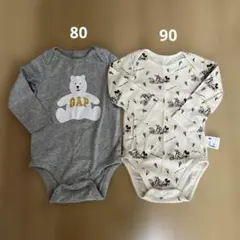 UNIQLO GAP 長袖ロンパース　2枚セット
