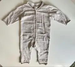 H&M オーガニックコットンロンパース　ニットロンパース　　カバーオール