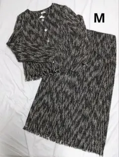 タグ付未使用 ツイード セットアップ M 卒園式 入学式 フォーマル 韓国