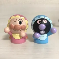 指人形 赤ちゃんアンパンマン バイキンマン ソフビ