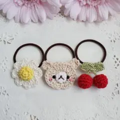 ୨୧ヘアゴムセットA-54୨୧ベビー&キッズ⑅﻿ハンドメイド⑅﻿