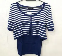 ストライプ ボレロアンサンブルカーディガン・キャミソールセット M