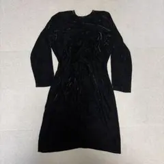 tricot COMME des GARÇONS ブラック ワンピース ベロアのサムネイル