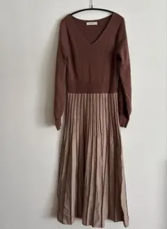 ニットワンピース ロングワンピース