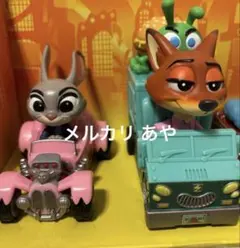 ディズニー　ズートピア2 プルバックカーセット ジュディ　ニック　2つセット