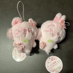 ちいかわ ぬいぱれっと さくらいろ マスコット ぬいぐるみ　モモンガ　うさぎ