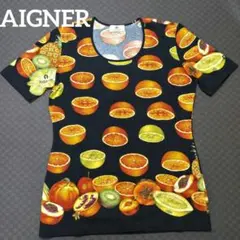 アイグナー AIGNER フルーツ柄 半袖Tシャツ ドイツ製のサムネイル