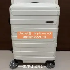 【ジャンク品】VIVICITYキャリーケース ホワイト 機内持ち込みサイズ