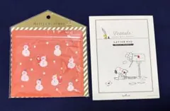 クリスマスジッパーバック SNOOPYレターパッド 묶음 판매