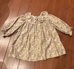 美品☆ネクスト NEXT BABY ベビー 長袖 ワンピース 花柄 フリル