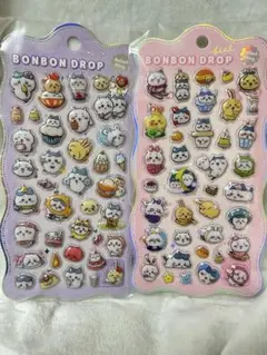 ボンボンドロップ風シール　ぷっくりシール　2枚セット