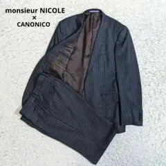 2026年最新】MONSIEUR NICOLE 柄：ストライプ ビジネススーツの人気