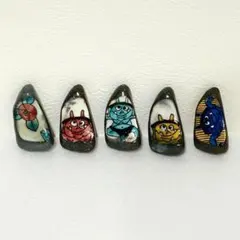 【 【公式通販】 ）】 新品 （ Bセット 箸置き 鬼紋 幸窯 九谷焼 ）】 新品 （ Bセット 箸置き 鬼紋 幸窯 九谷焼 カトラリー(スプーン等)